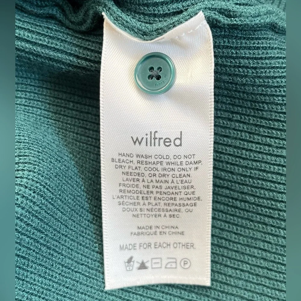 Aritzia Wilfred Cove Knit Dress Colour Scarab Size XL NWOT - Picture 9 of 10